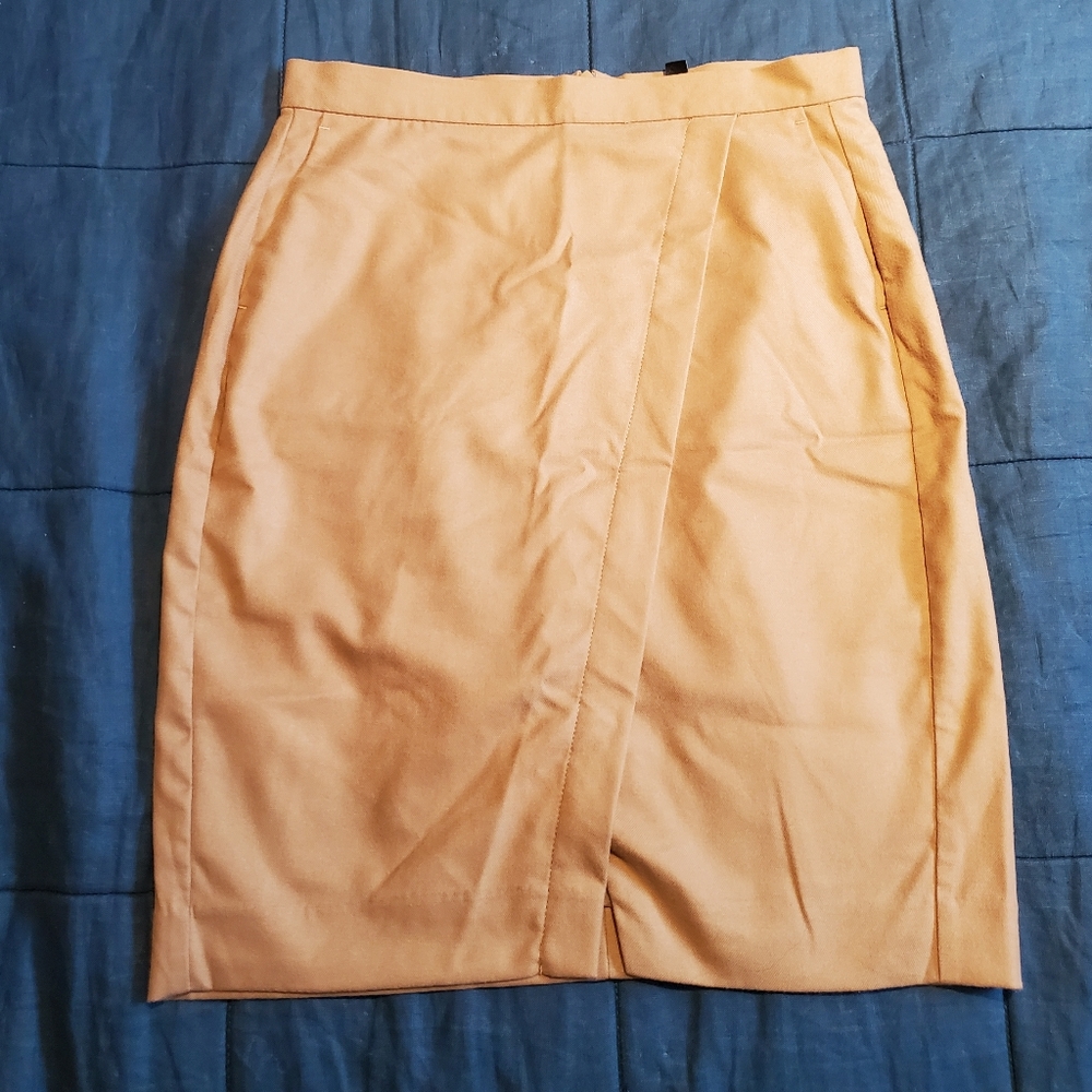 Banana Republic Camel Wrap-Look Skirt